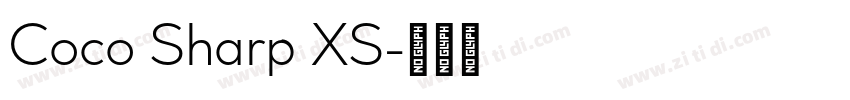 Coco Sharp XS字体转换